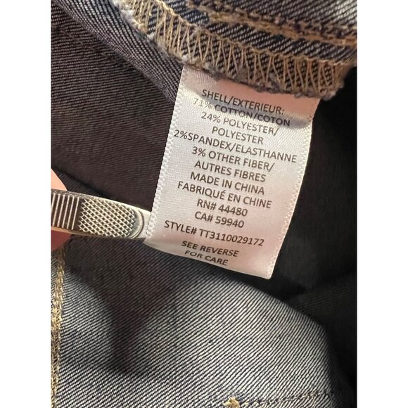 Tinseltown XXXL Dark Blue High Rise Jeans Stretch Pull On Flare Y2K - Picture 9 of 11